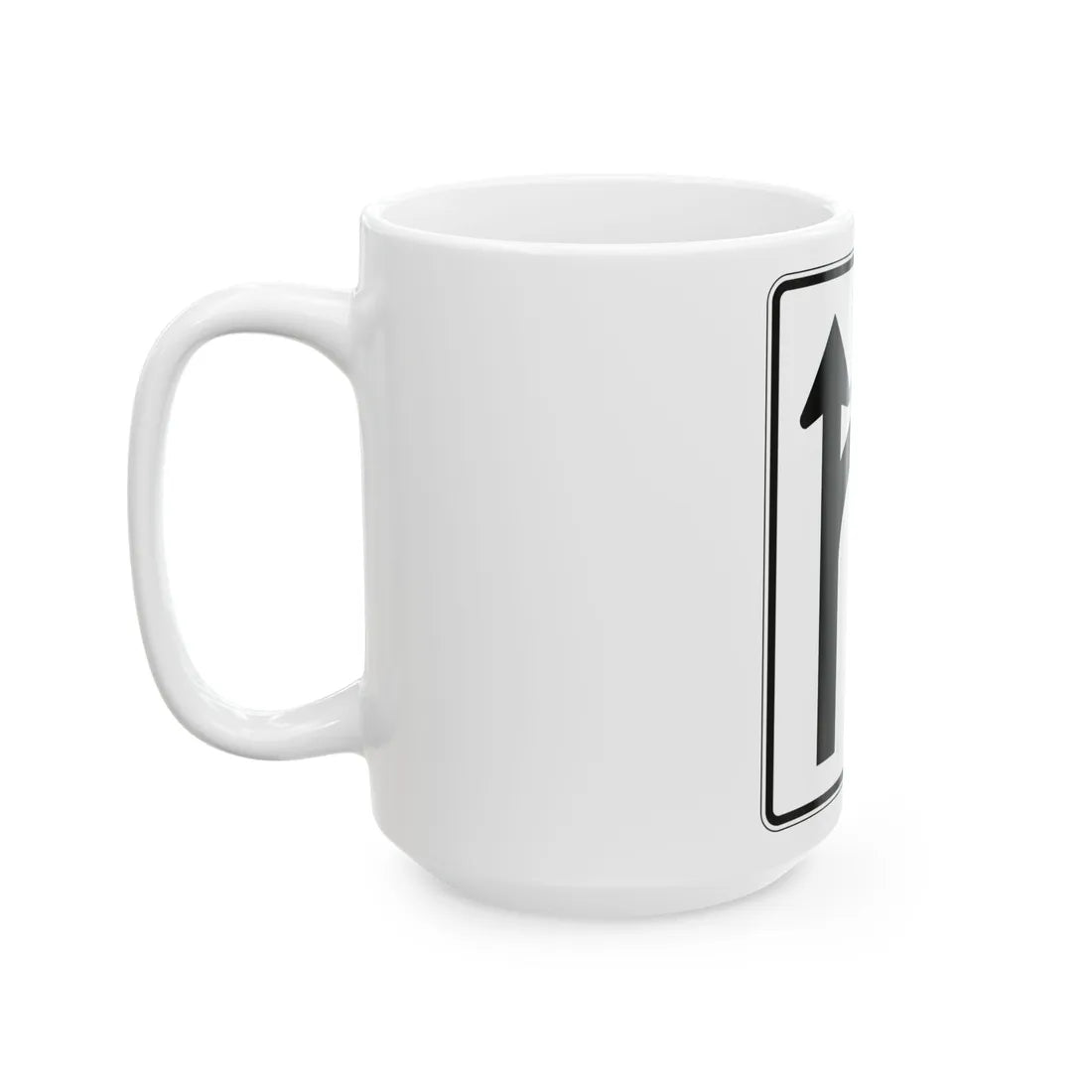 PBOT Road sign R3345 (Oregon) (Road Sign) White Coffee Mug - Go Mug Yourself