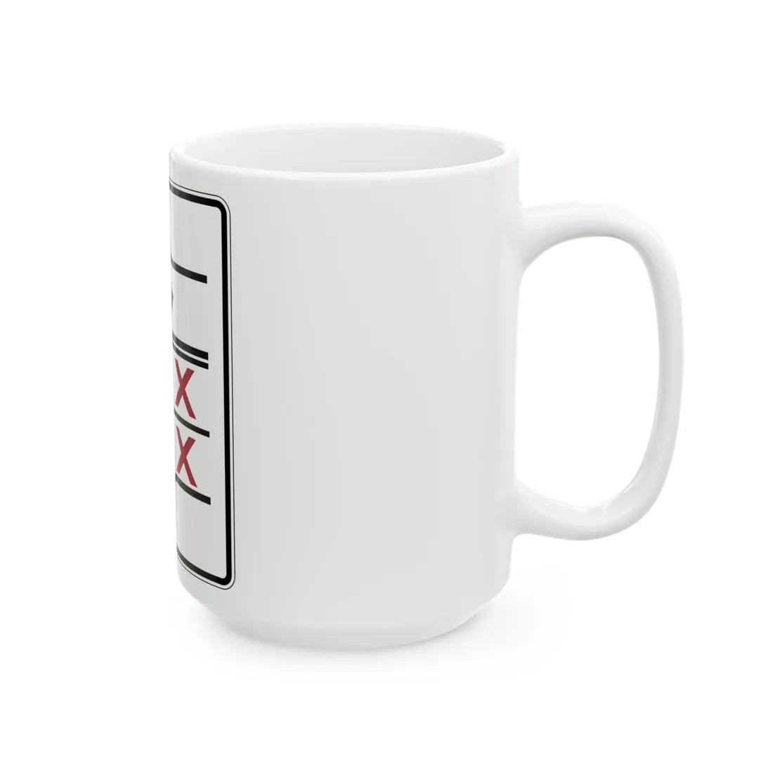 PBOT Road sign R3345 (Oregon) (Road Sign) White Coffee Mug - Go Mug Yourself