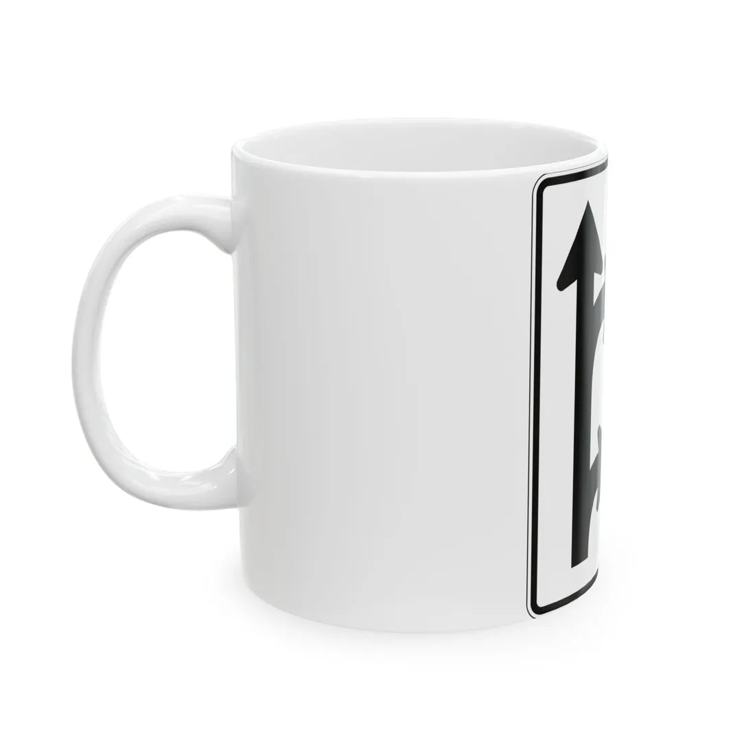 PBOT Road sign R3346 (Oregon) (Road Sign) White Coffee Mug - Go Mug Yourself