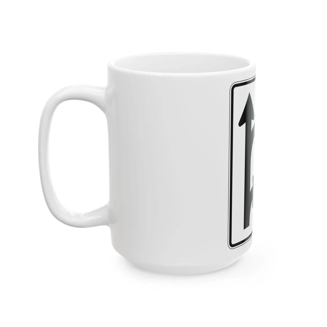 PBOT Road sign R3346 (Oregon) (Road Sign) White Coffee Mug - Go Mug Yourself