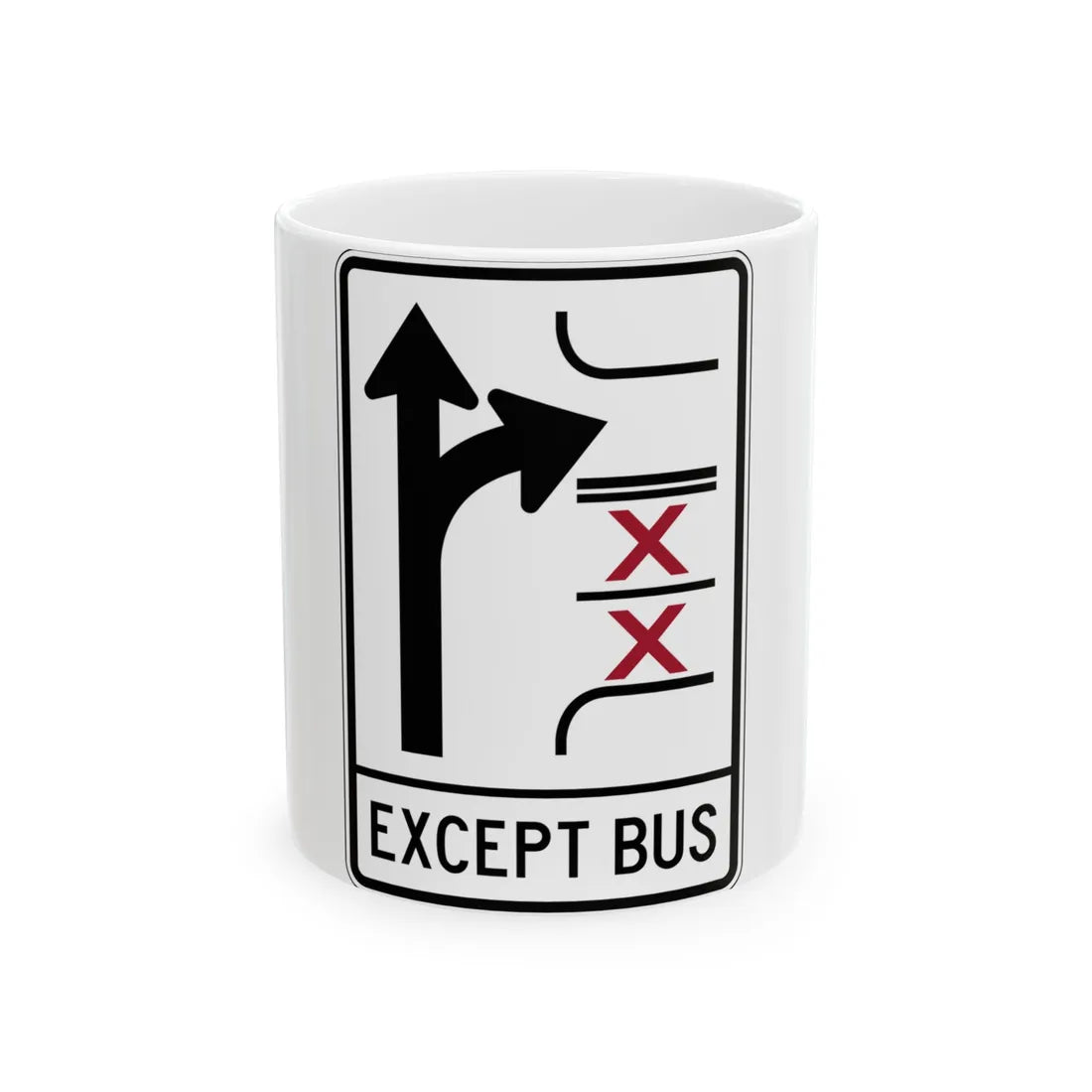PBOT Road sign R3347V (Oregon) (Road Sign) White Coffee Mug 11oz - Go Mug Yourself