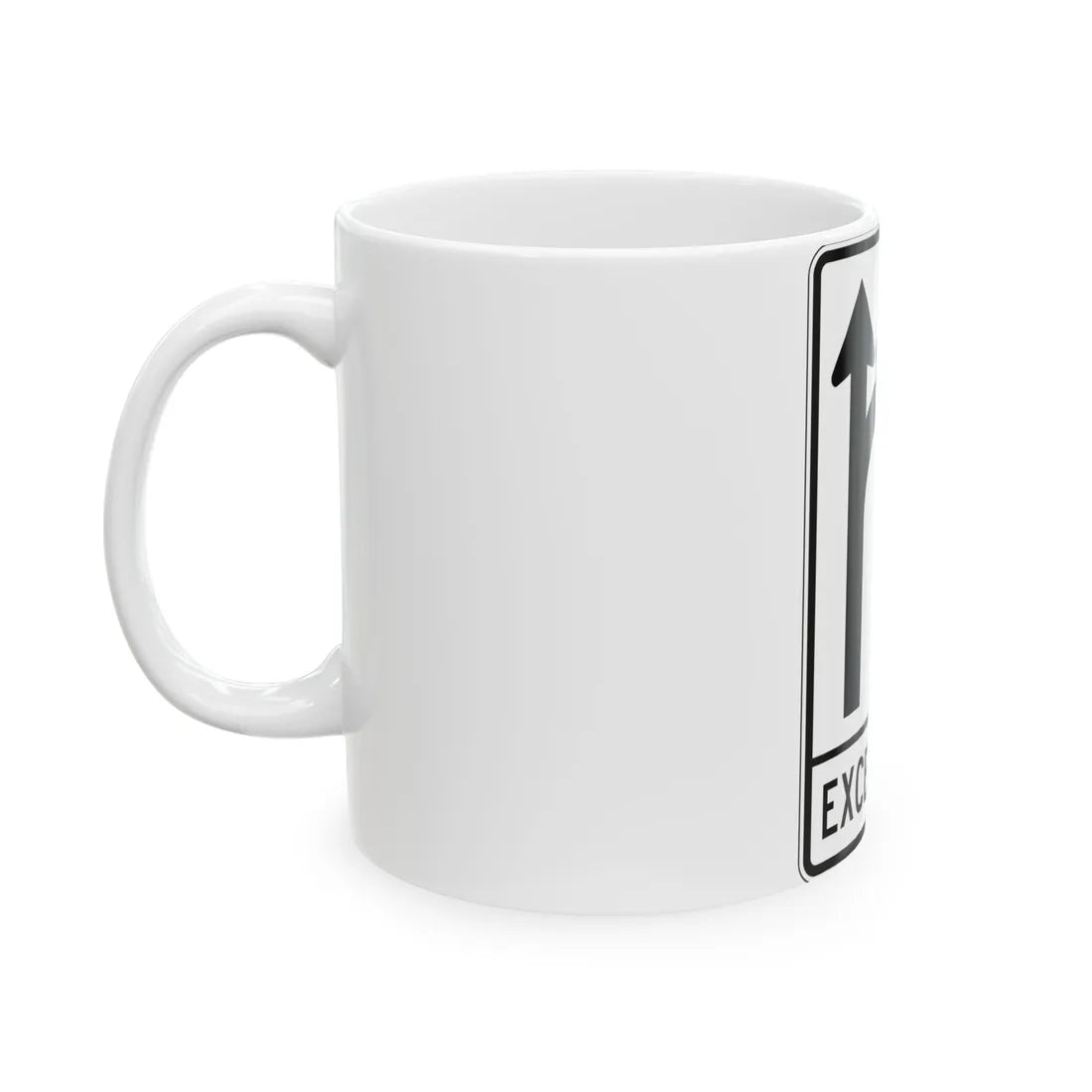 PBOT Road sign R3347V (Oregon) (Road Sign) White Coffee Mug - Go Mug Yourself