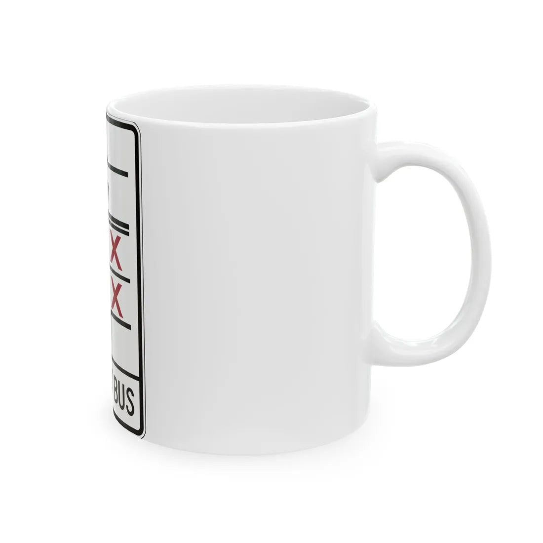 PBOT Road sign R3347V (Oregon) (Road Sign) White Coffee Mug - Go Mug Yourself