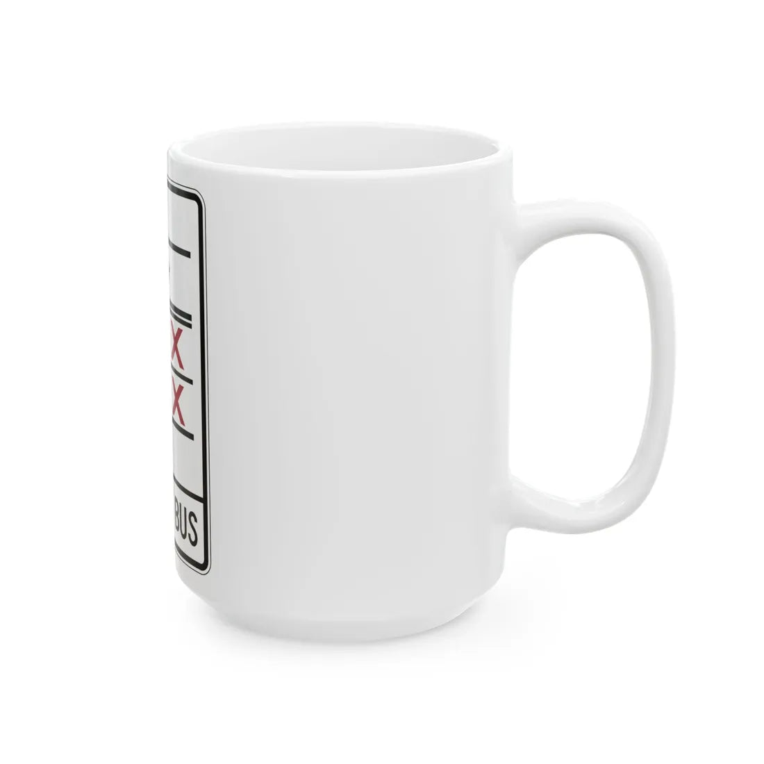 PBOT Road sign R3347V (Oregon) (Road Sign) White Coffee Mug - Go Mug Yourself