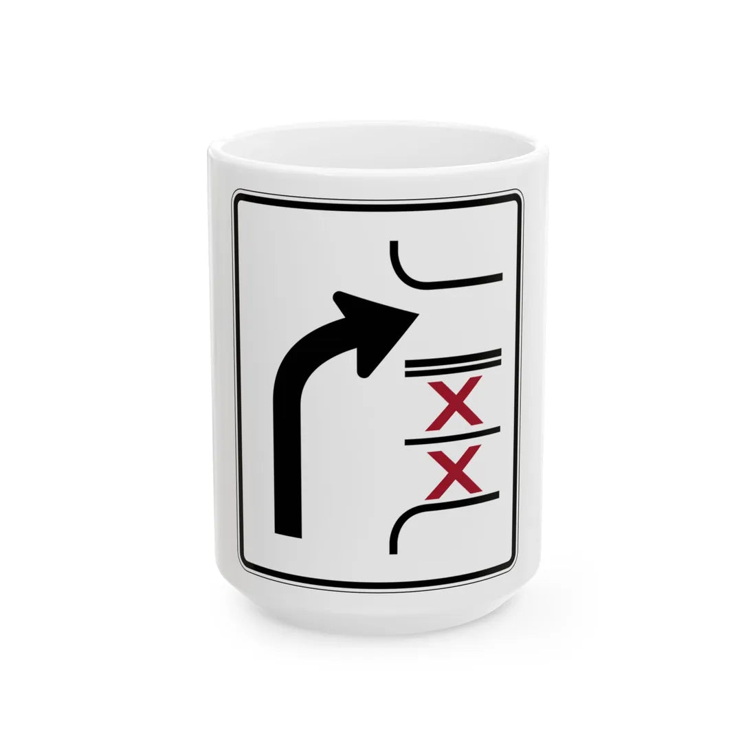 PBOT Road sign R3348 (Oregon) (Road Sign) White Coffee Mug 15oz - Go Mug Yourself