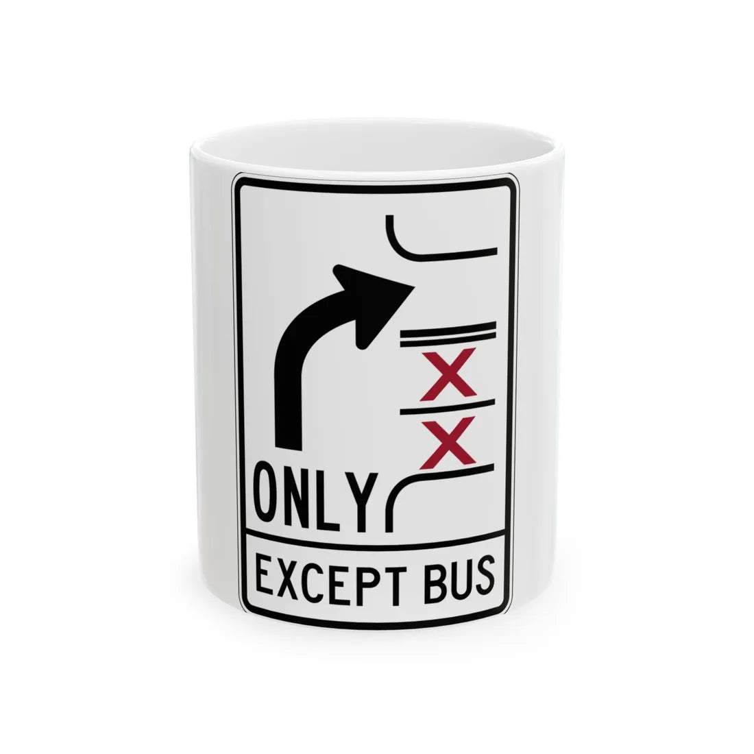 PBOT Road sign R3349V (Oregon) (Road Sign) White Coffee Mug 11oz - Go Mug Yourself