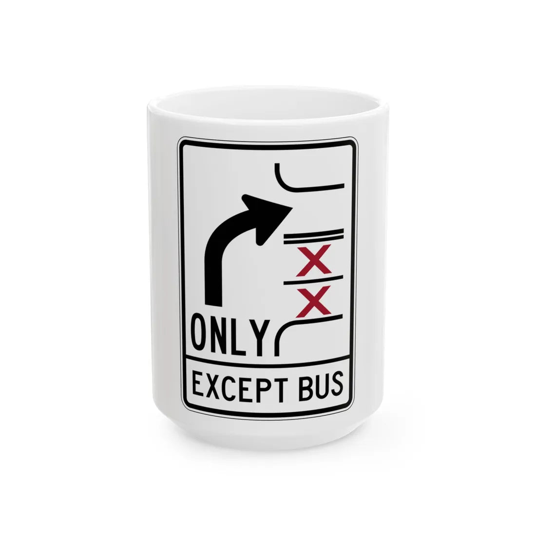 PBOT Road sign R3349V (Oregon) (Road Sign) White Coffee Mug 15oz - Go Mug Yourself
