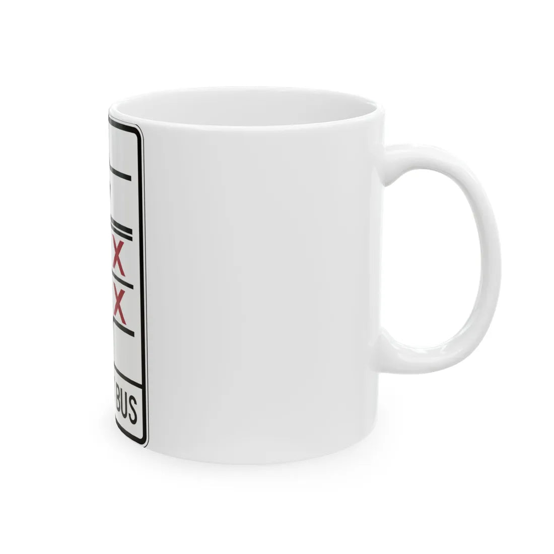 PBOT Road sign R3349V (Oregon) (Road Sign) White Coffee Mug - Go Mug Yourself