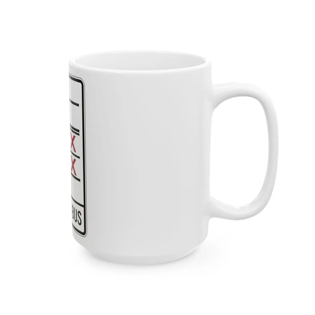 PBOT Road sign R3349V (Oregon) (Road Sign) White Coffee Mug - Go Mug Yourself