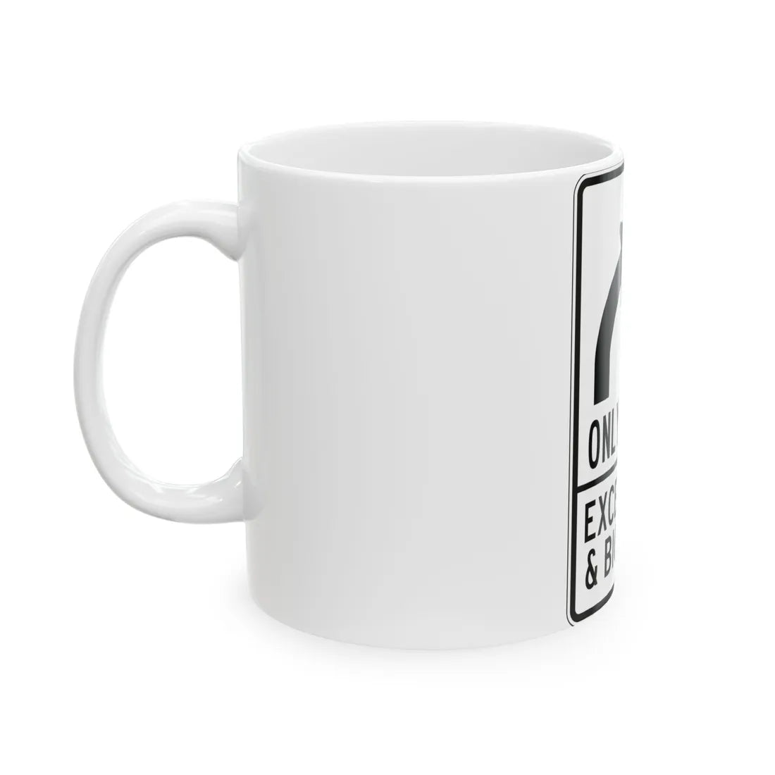 PBOT Road sign R3351V (Oregon) (Road Sign) White Coffee Mug - Go Mug Yourself