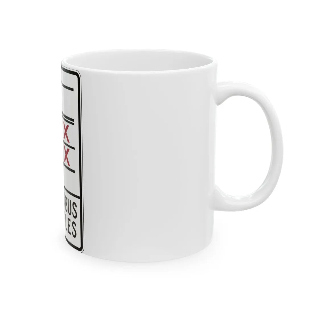 PBOT Road sign R3351V (Oregon) (Road Sign) White Coffee Mug - Go Mug Yourself