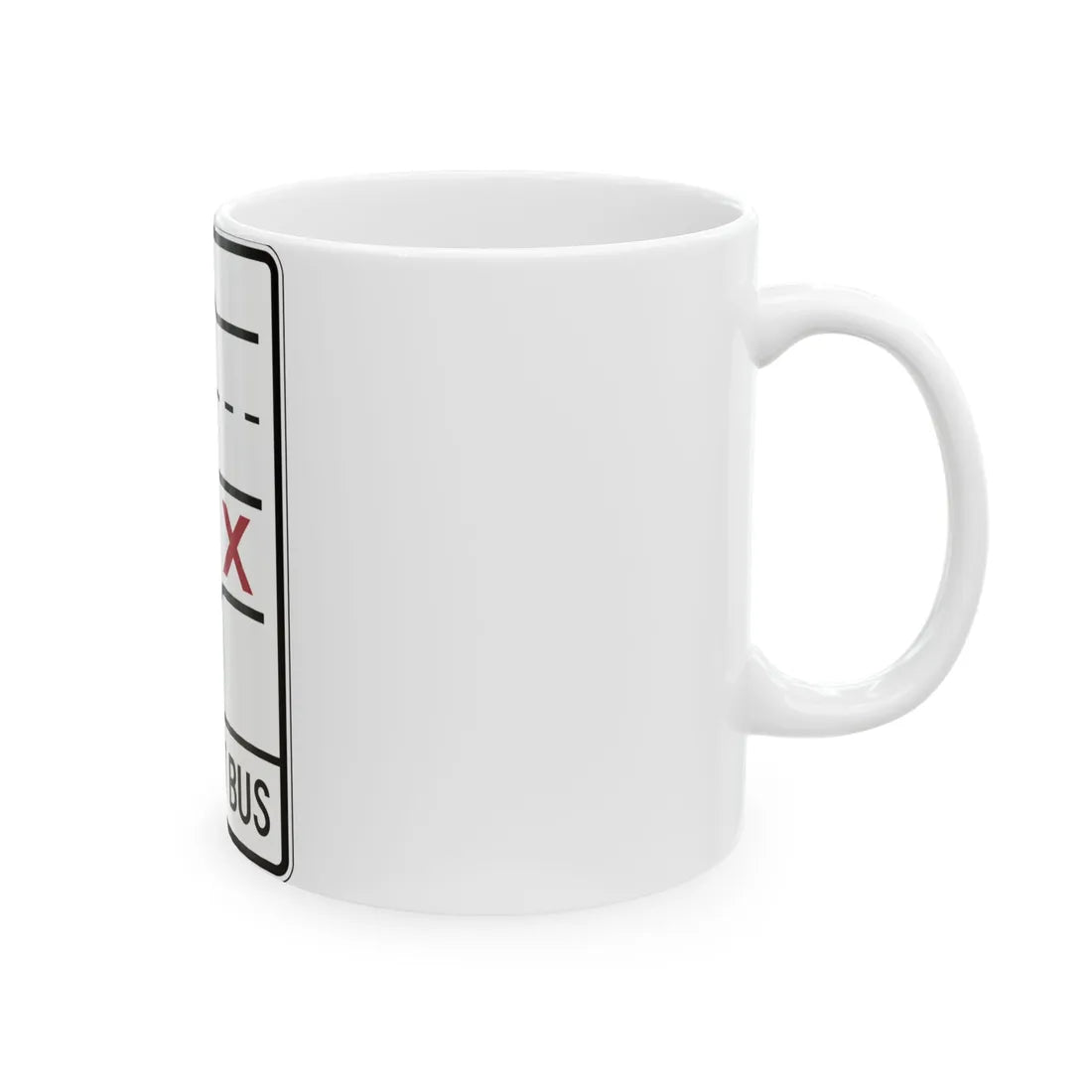 PBOT Road sign R3352 (Oregon) (Road Sign) White Coffee Mug - Go Mug Yourself