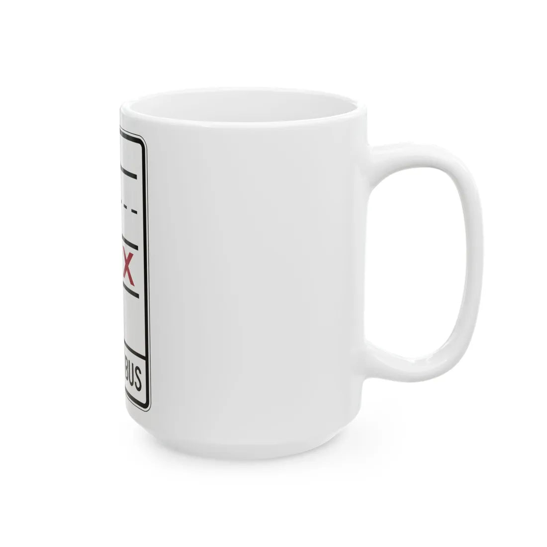 PBOT Road sign R3352 (Oregon) (Road Sign) White Coffee Mug - Go Mug Yourself