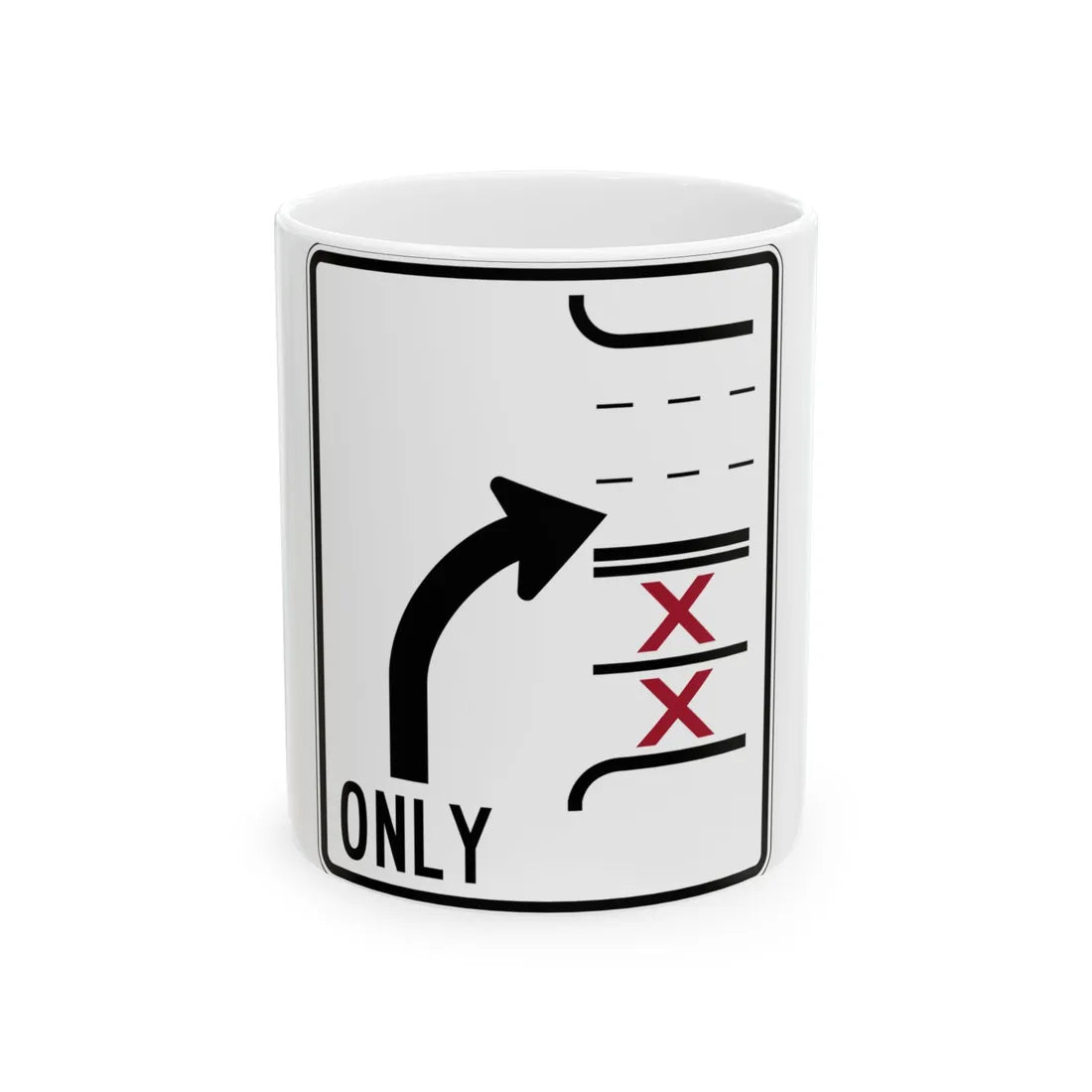 PBOT Road sign R3353 (Oregon) (Road Sign) White Coffee Mug 11oz - Go Mug Yourself