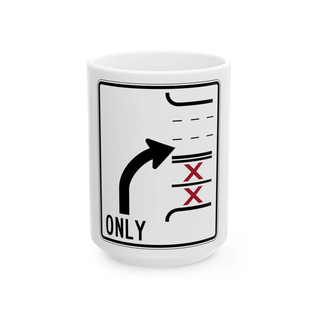 PBOT Road sign R3353 (Oregon) (Road Sign) White Coffee Mug 15oz - Go Mug Yourself