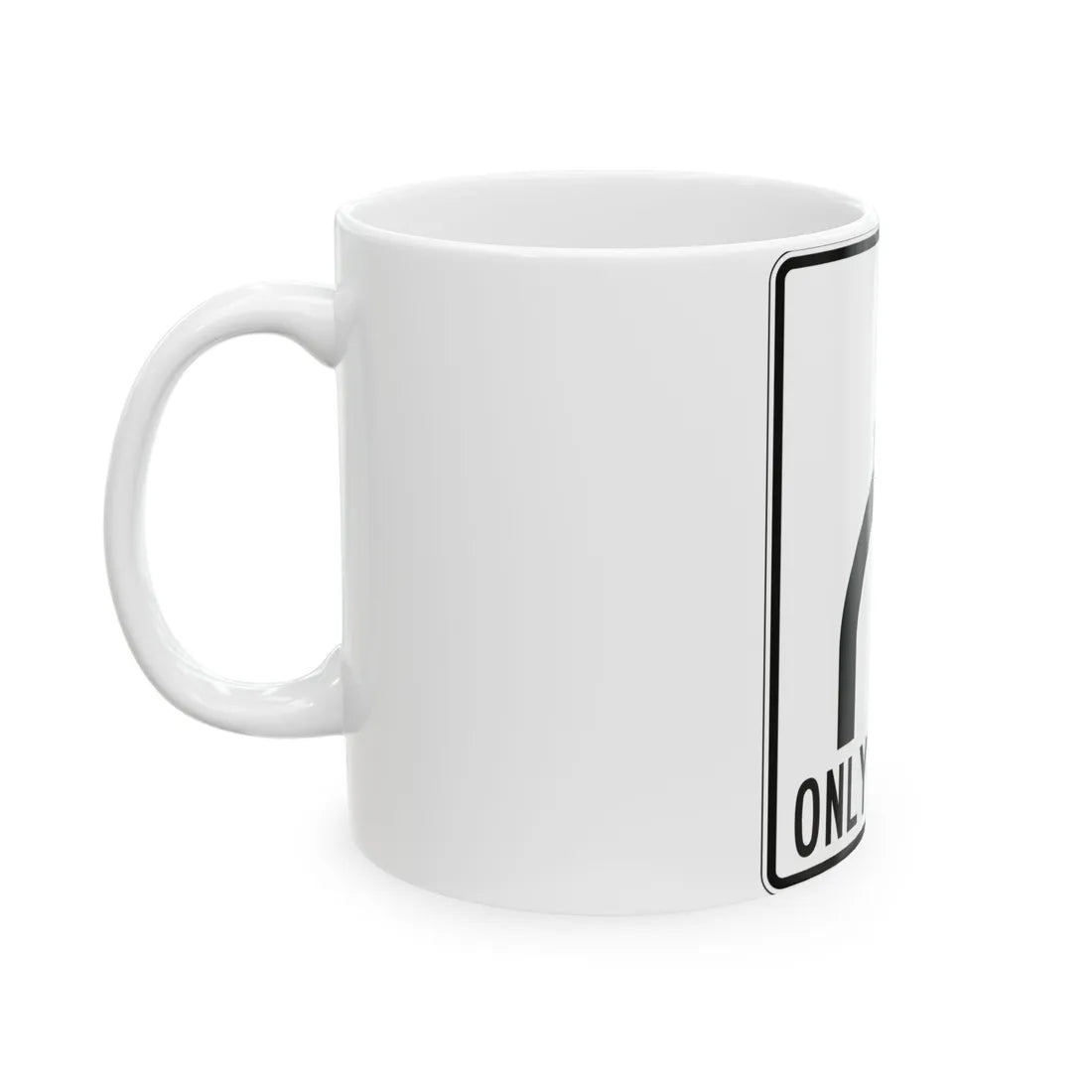 PBOT Road sign R3353 (Oregon) (Road Sign) White Coffee Mug - Go Mug Yourself