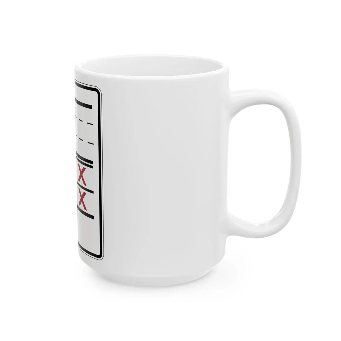 PBOT Road sign R3353 (Oregon) (Road Sign) White Coffee Mug - Go Mug Yourself