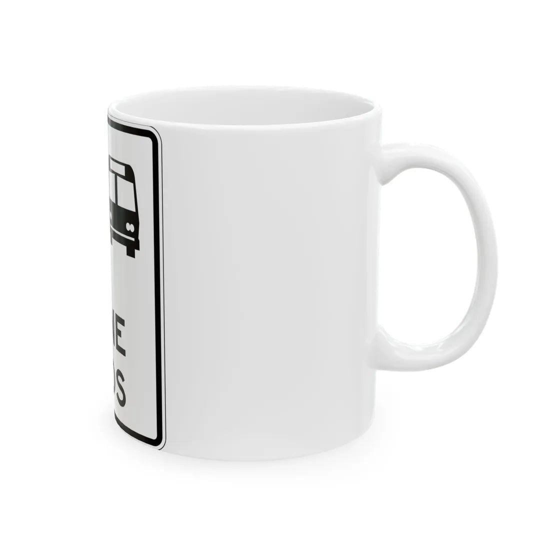 PBOT Road sign R3456 (Oregon) (Road Sign) White Coffee Mug - Go Mug Yourself
