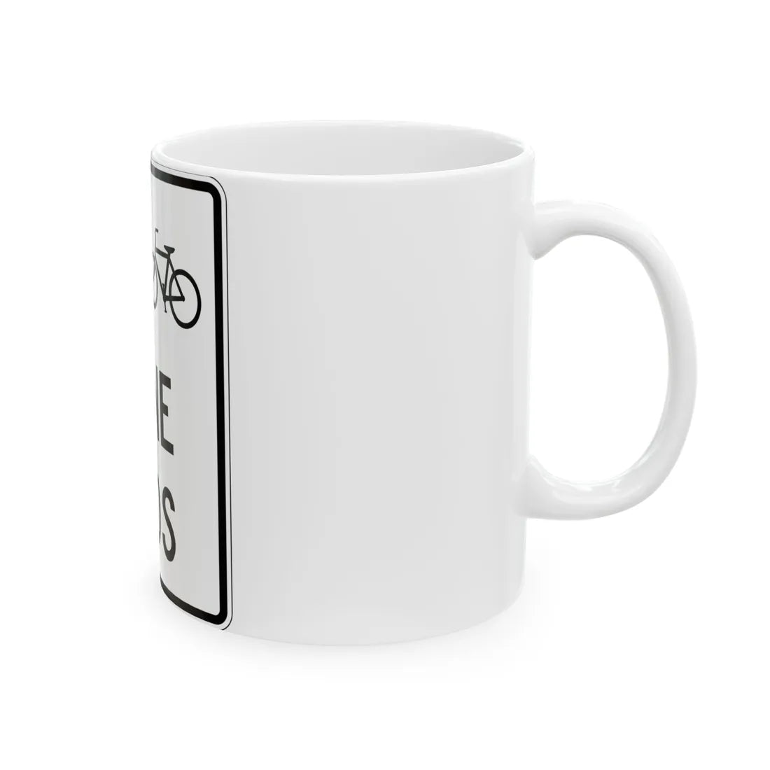 PBOT Road sign R3457 (Oregon) (Road Sign) White Coffee Mug - Go Mug Yourself
