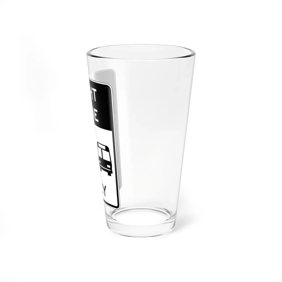 PBOT Road sign R3537 (Oregon) (Road Sign) Pint Glass 16oz - Go Mug Yourself