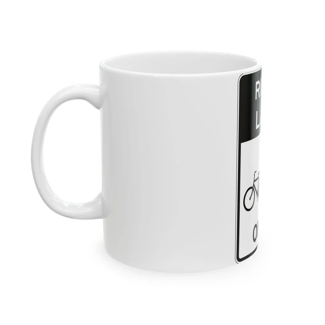 PBOT Road sign R3537 (Oregon) (Road Sign) White Coffee Mug - Go Mug Yourself