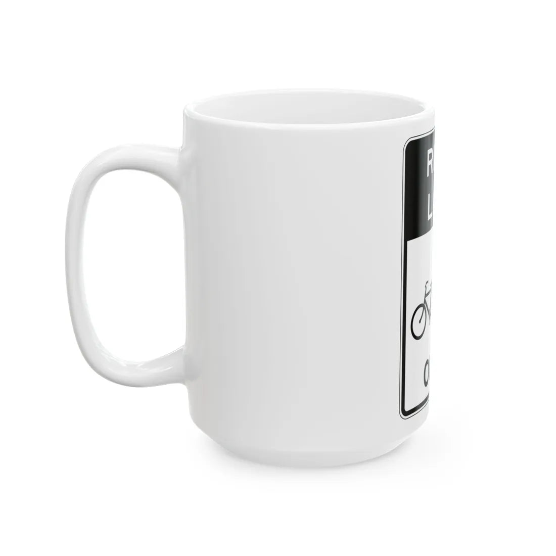 PBOT Road sign R3537 (Oregon) (Road Sign) White Coffee Mug - Go Mug Yourself