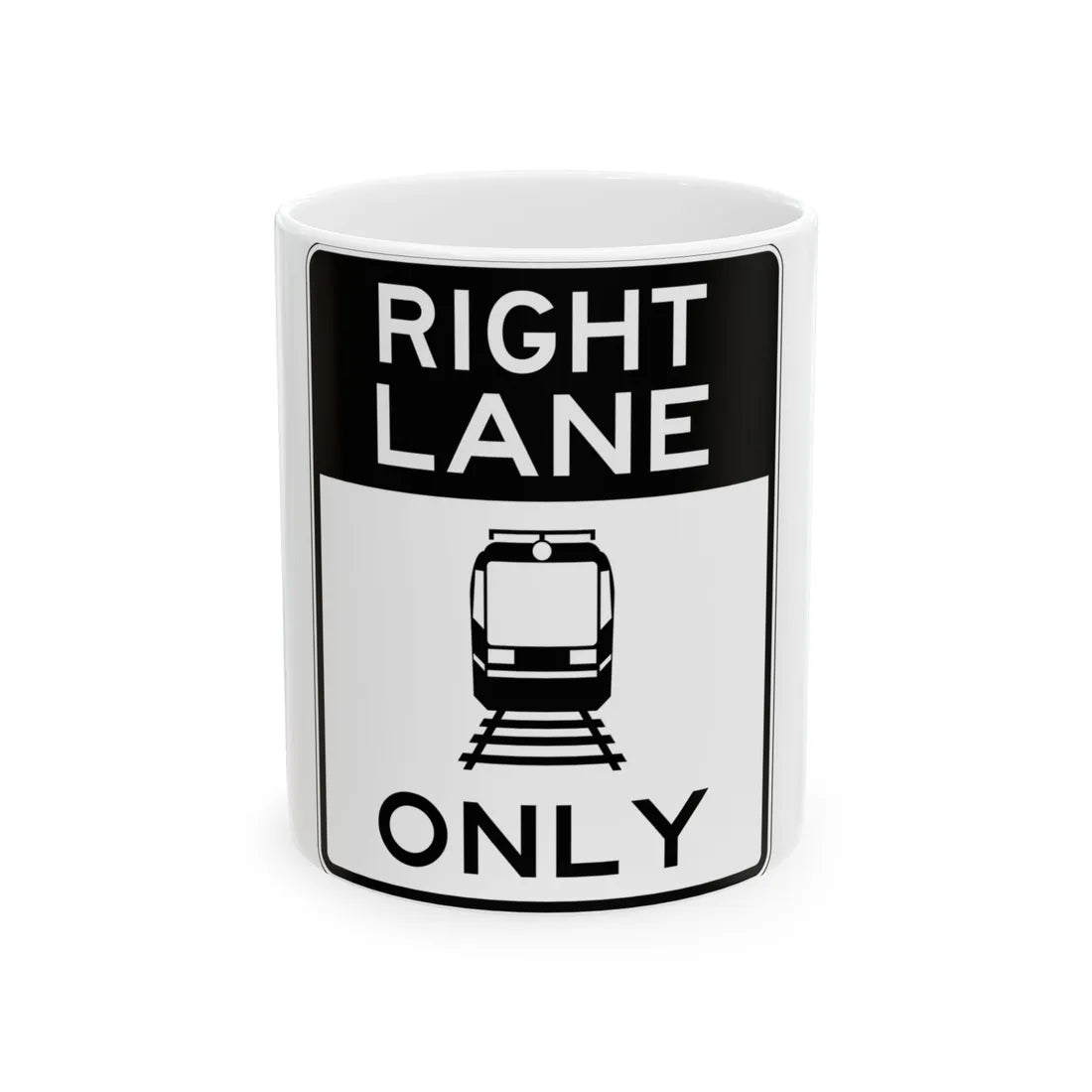 PBOT Road sign R3551 (Oregon) (Road Sign) White Coffee Mug 11oz - Go Mug Yourself