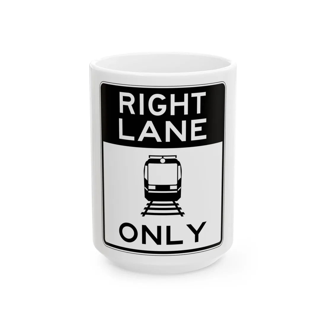 PBOT Road sign R3551 (Oregon) (Road Sign) White Coffee Mug 15oz - Go Mug Yourself