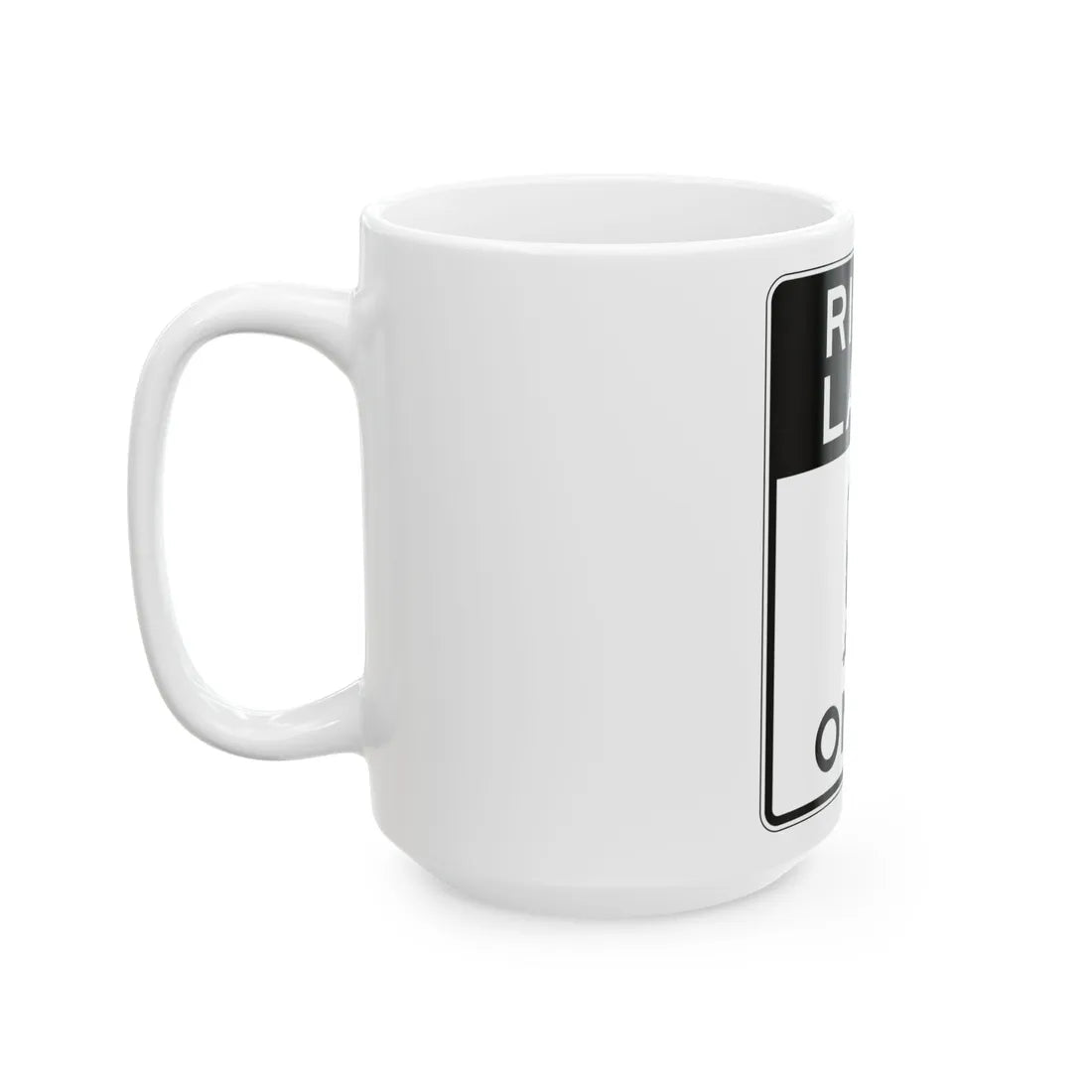 PBOT Road sign R3551 (Oregon) (Road Sign) White Coffee Mug - Go Mug Yourself
