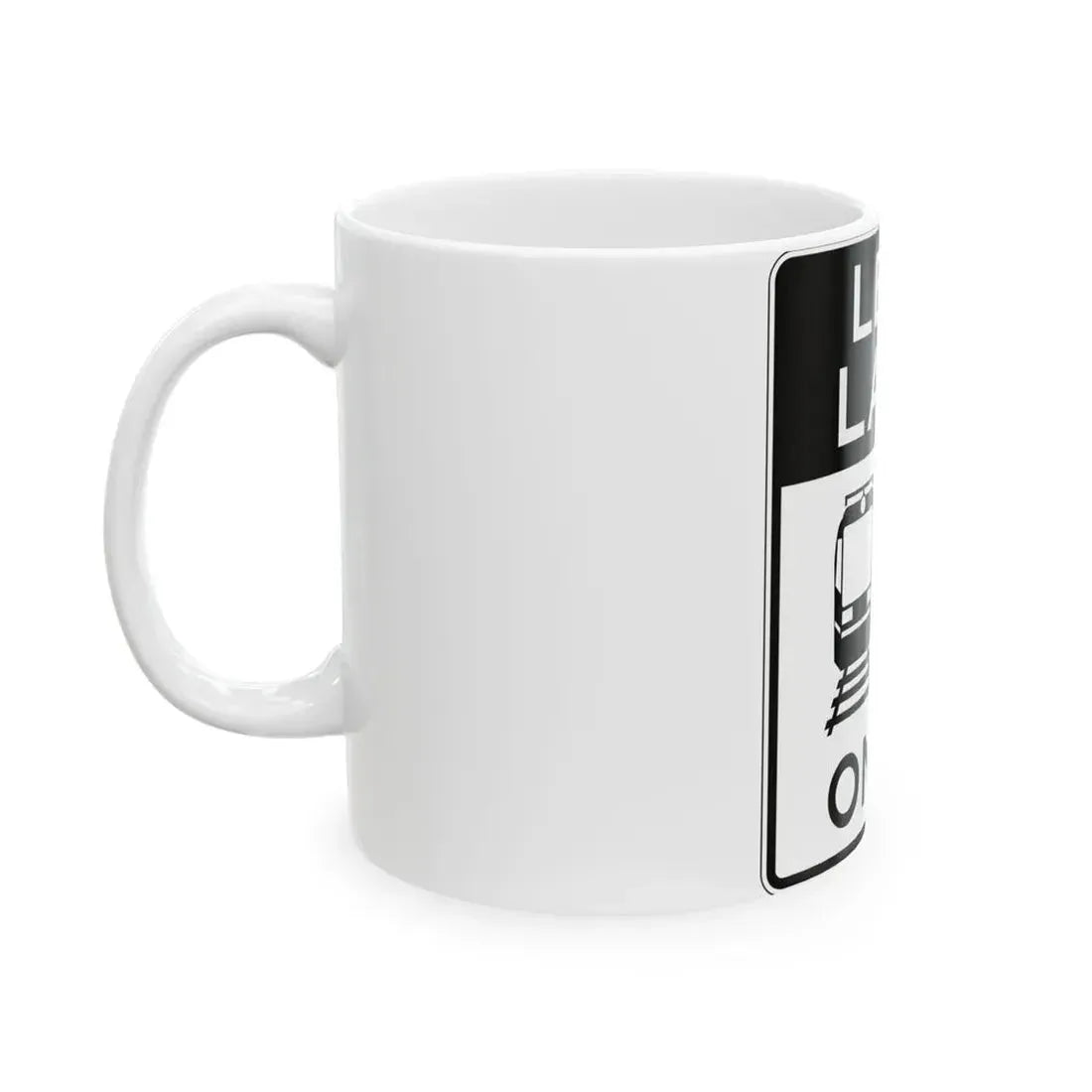 PBOT Road sign R3558 (Oregon) (Road Sign) White Coffee Mug - Go Mug Yourself