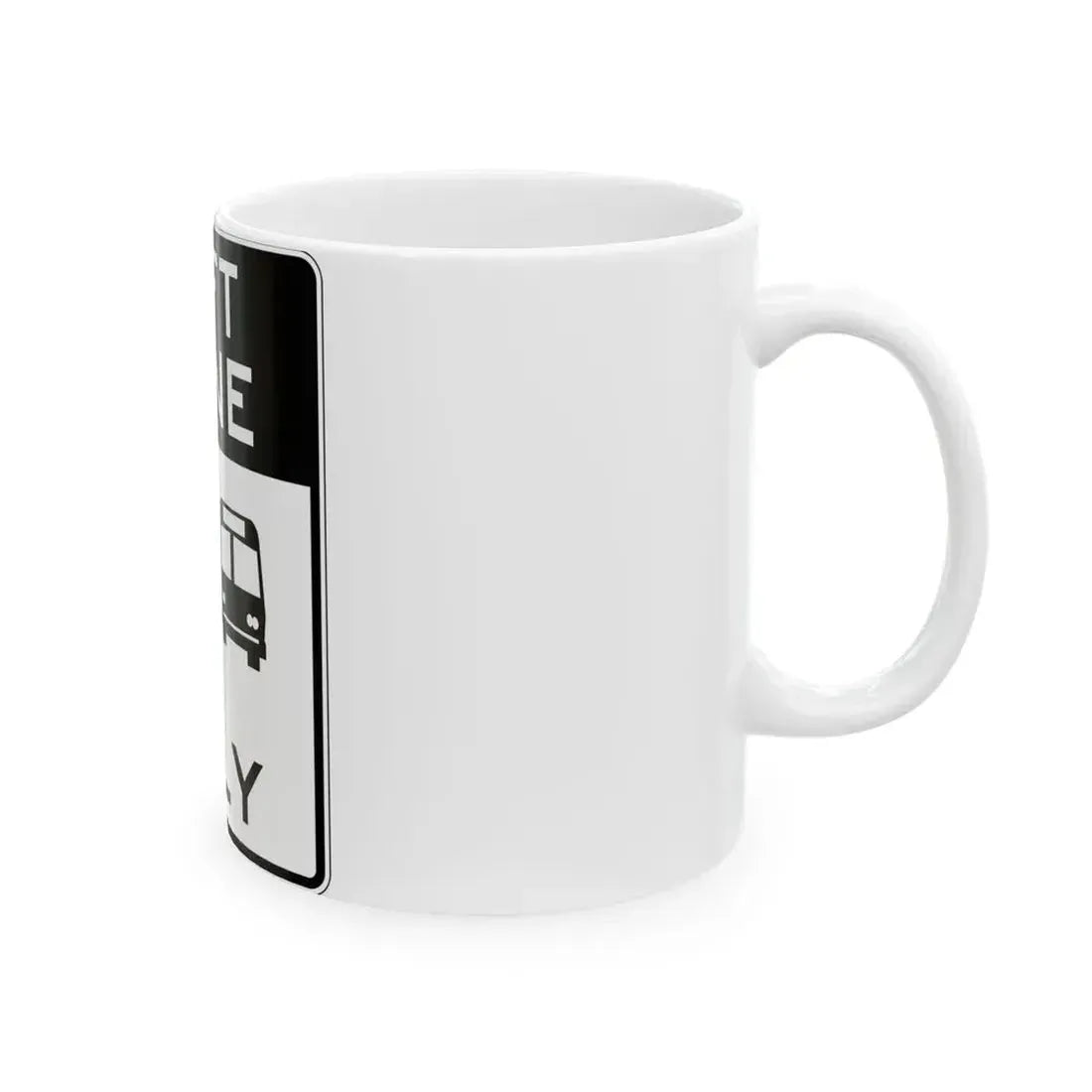 PBOT Road sign R3558 (Oregon) (Road Sign) White Coffee Mug - Go Mug Yourself