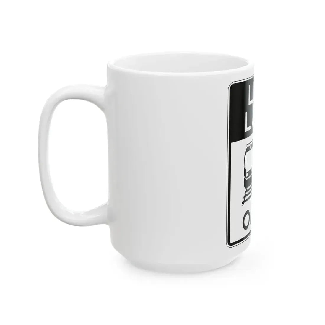PBOT Road sign R3558 (Oregon) (Road Sign) White Coffee Mug - Go Mug Yourself