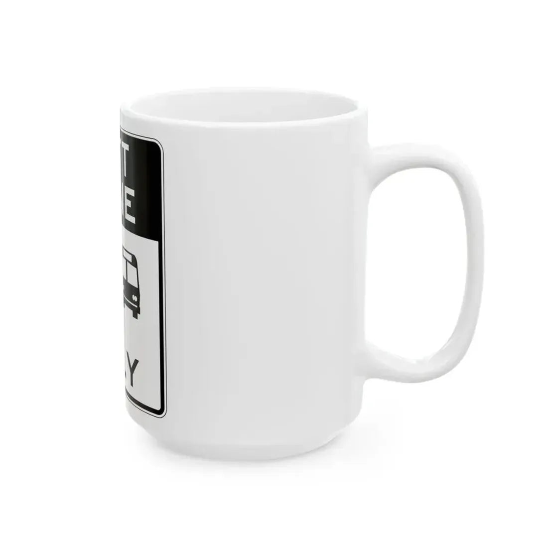 PBOT Road sign R3558 (Oregon) (Road Sign) White Coffee Mug - Go Mug Yourself