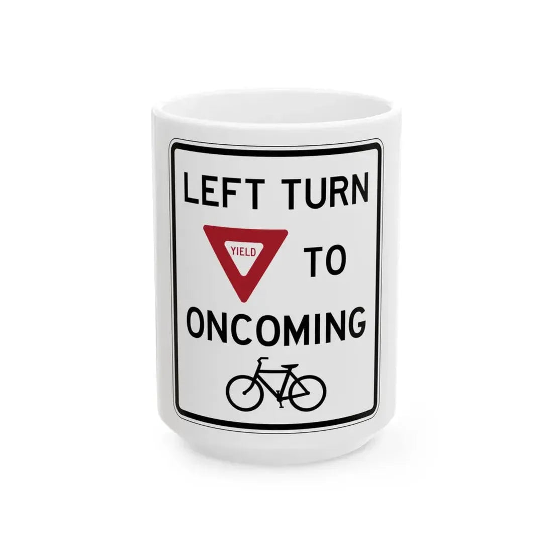 PBOT Road sign R3985 (Oregon) (Road Sign) White Coffee Mug 15oz - Go Mug Yourself