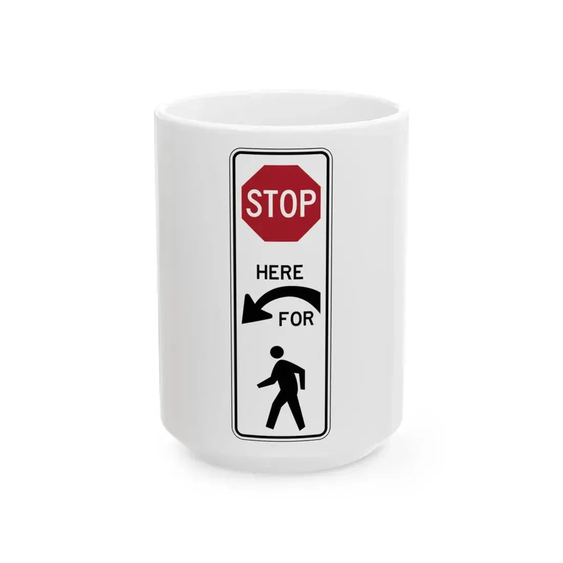 PBOT Road sign R4032L (Oregon) (Road Sign) White Coffee Mug 15oz - Go Mug Yourself