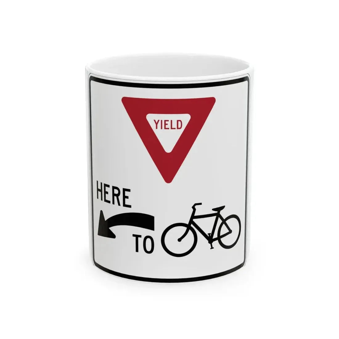 PBOT Road sign R4037 (Oregon) (Road Sign) White Coffee Mug 11oz - Go Mug Yourself
