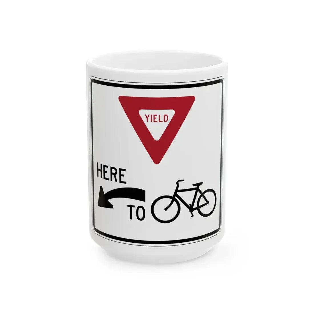 PBOT Road sign R4037 (Oregon) (Road Sign) White Coffee Mug 15oz - Go Mug Yourself