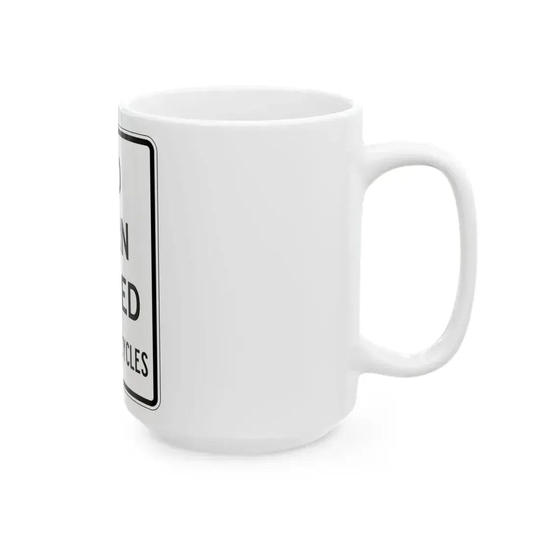 PBOT Road sign R4420 (Oregon) (Road Sign) White Coffee Mug - Go Mug Yourself