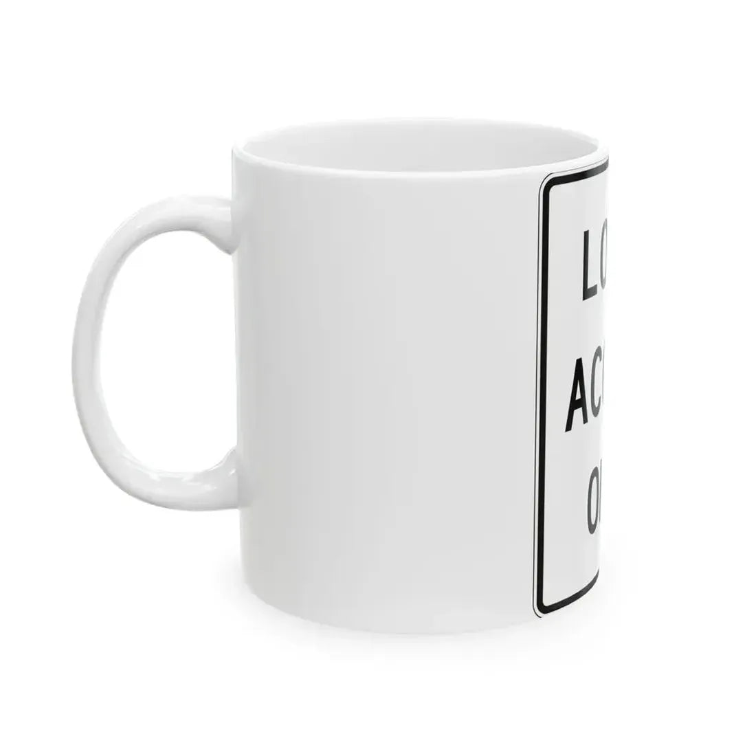 PBOT Road sign R5130 (Oregon) (Road Sign) White Coffee Mug - Go Mug Yourself