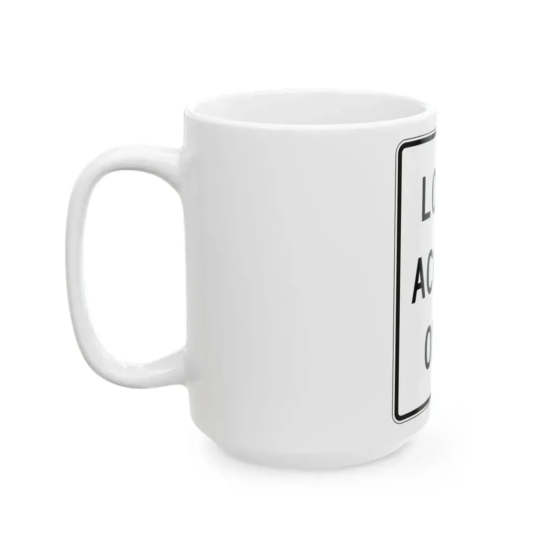 PBOT Road sign R5130 (Oregon) (Road Sign) White Coffee Mug - Go Mug Yourself