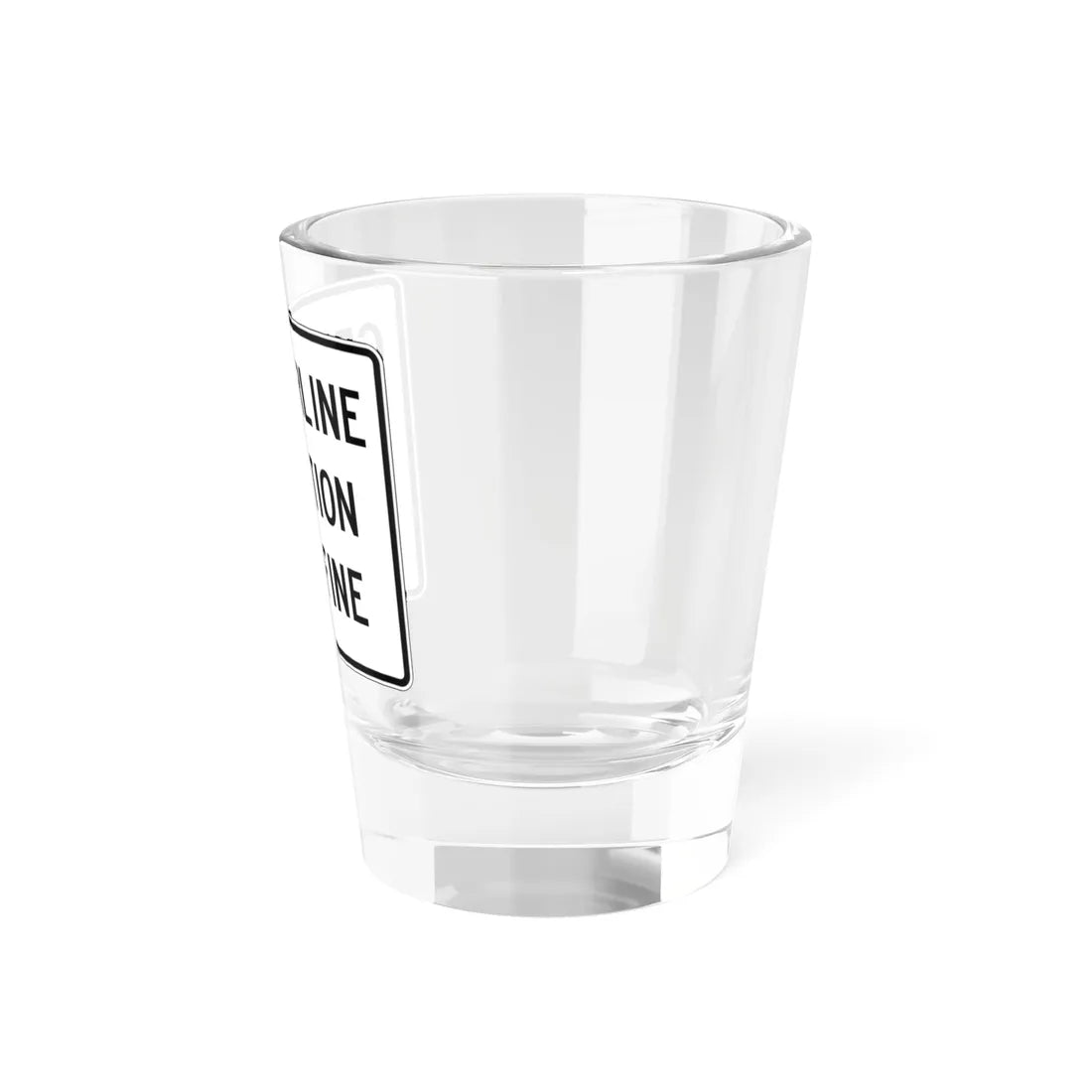 PBOT Road sign R5550 (Oregon) (Road Sign) Shot Glass 1.5oz - Go Mug Yourself