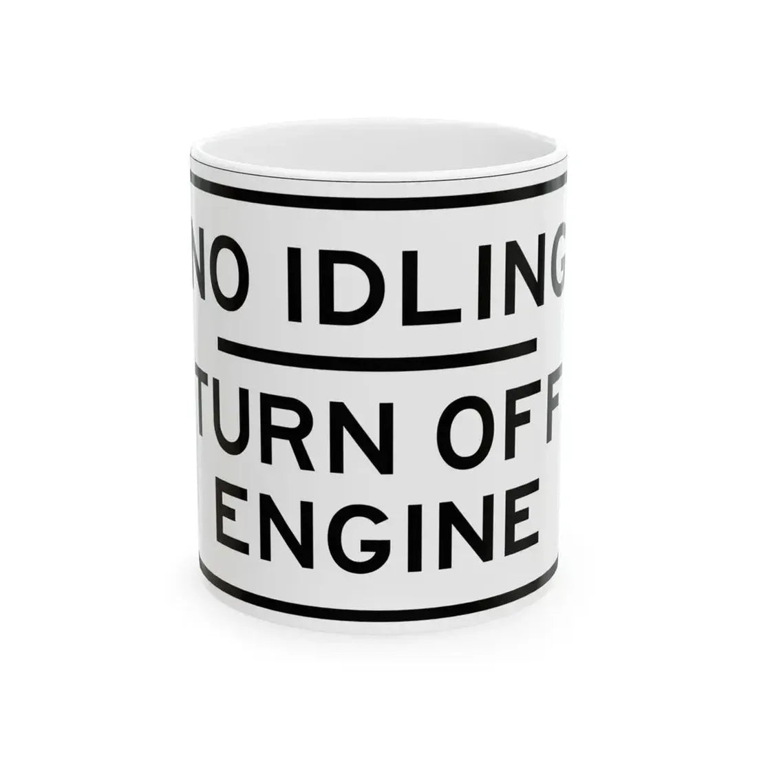 PBOT Road sign R6050 (Oregon) (Road Sign) White Coffee Mug 11oz - Go Mug Yourself