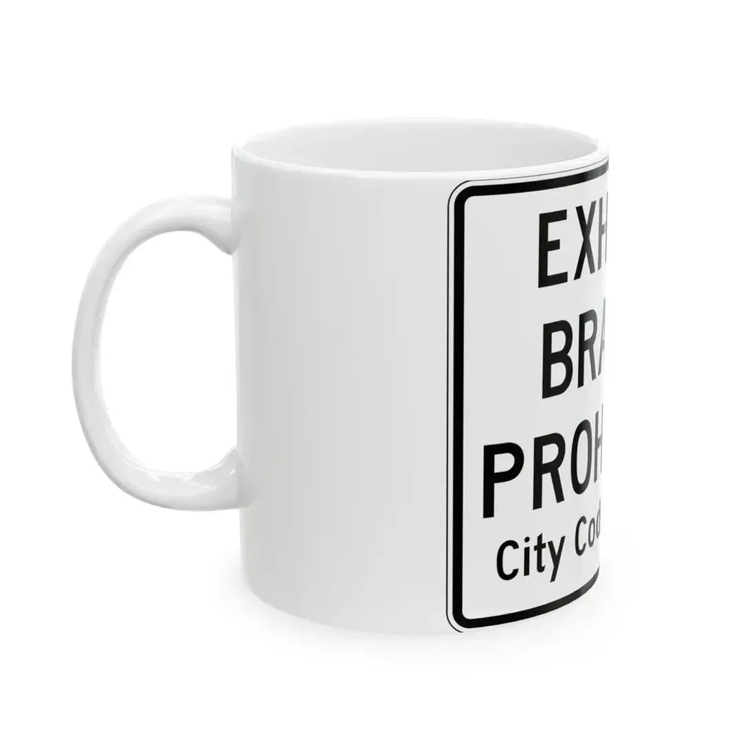 PBOT Road sign R6091 (Oregon) (Road Sign) White Coffee Mug - Go Mug Yourself