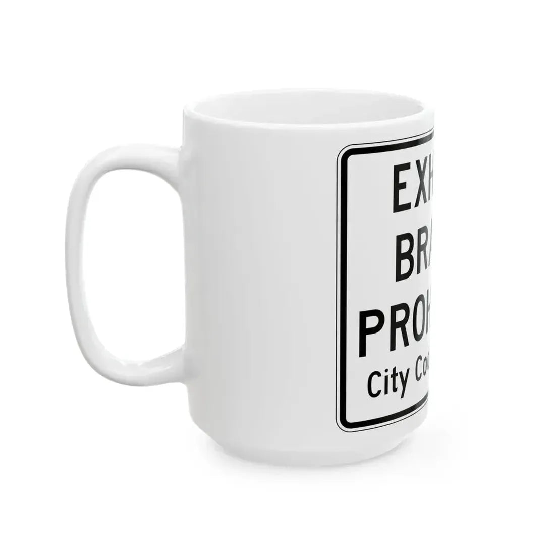 PBOT Road sign R6091 (Oregon) (Road Sign) White Coffee Mug - Go Mug Yourself