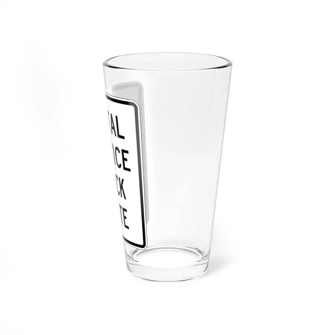 PBOT Road sign R6120 (Oregon) (Road Sign) Pint Glass 16oz - Go Mug Yourself
