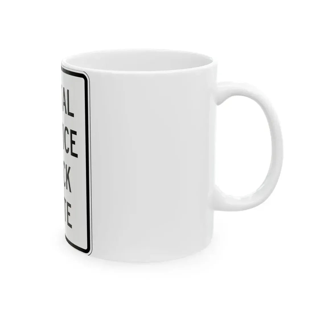 PBOT Road sign R6120 (Oregon) (Road Sign) White Coffee Mug - Go Mug Yourself