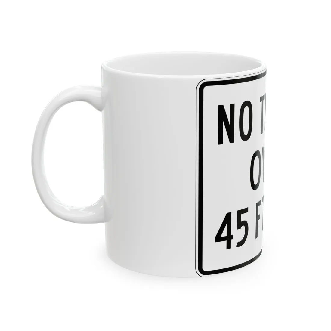 PBOT Road sign R6140 (Oregon) (Road Sign) White Coffee Mug - Go Mug Yourself