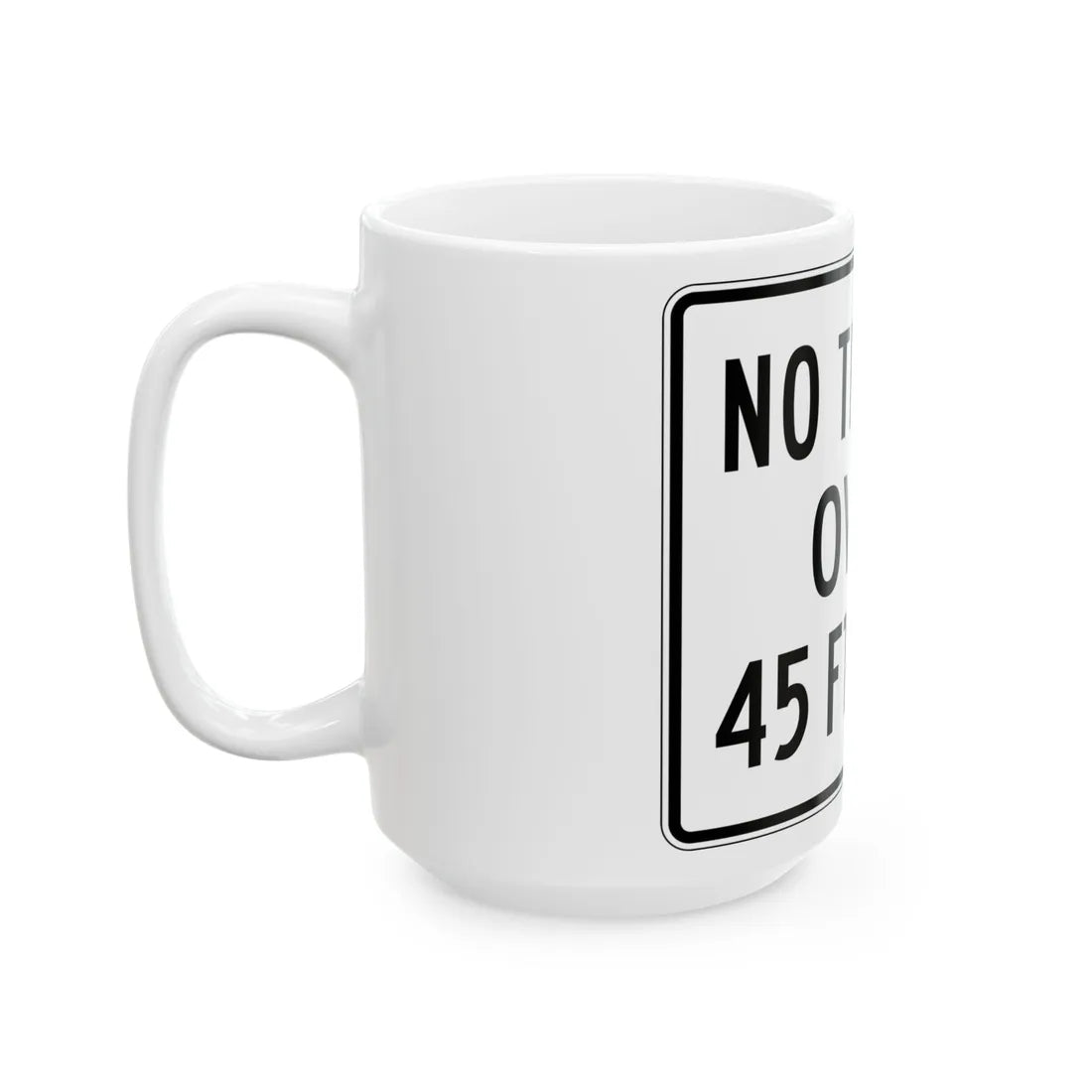 PBOT Road sign R6140 (Oregon) (Road Sign) White Coffee Mug - Go Mug Yourself
