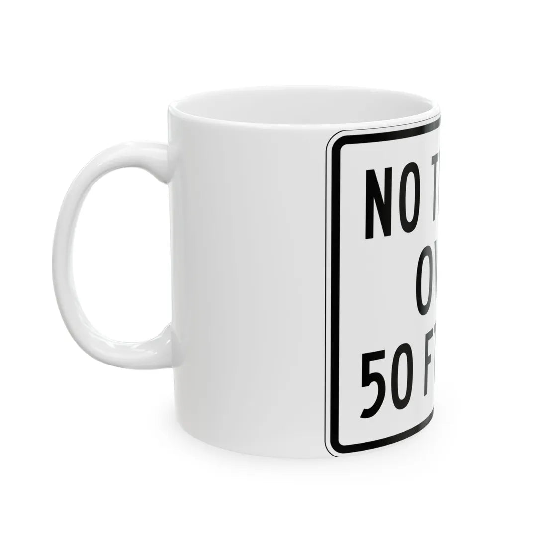 PBOT Road sign R6151 (Oregon) (Road Sign) White Coffee Mug - Go Mug Yourself