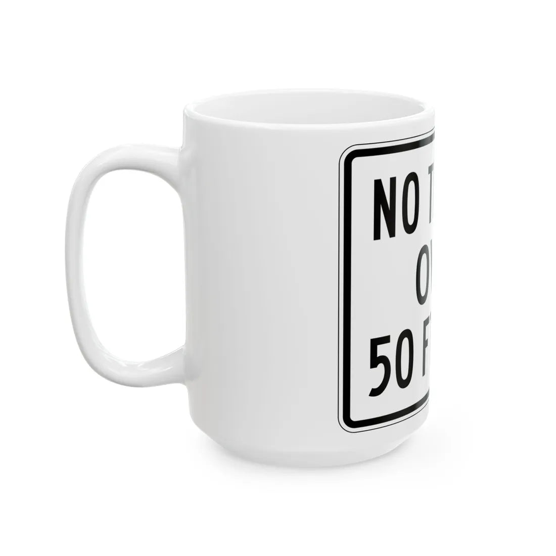PBOT Road sign R6151 (Oregon) (Road Sign) White Coffee Mug - Go Mug Yourself